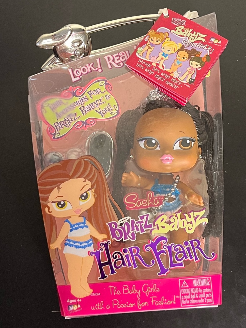 Bratz Babyz Hair Flair Sasha Doll NIB Rare y2k